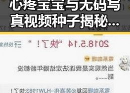 心疼宝宝与无码写真视频种子揭秘娱乐圈内幕的探索之旅